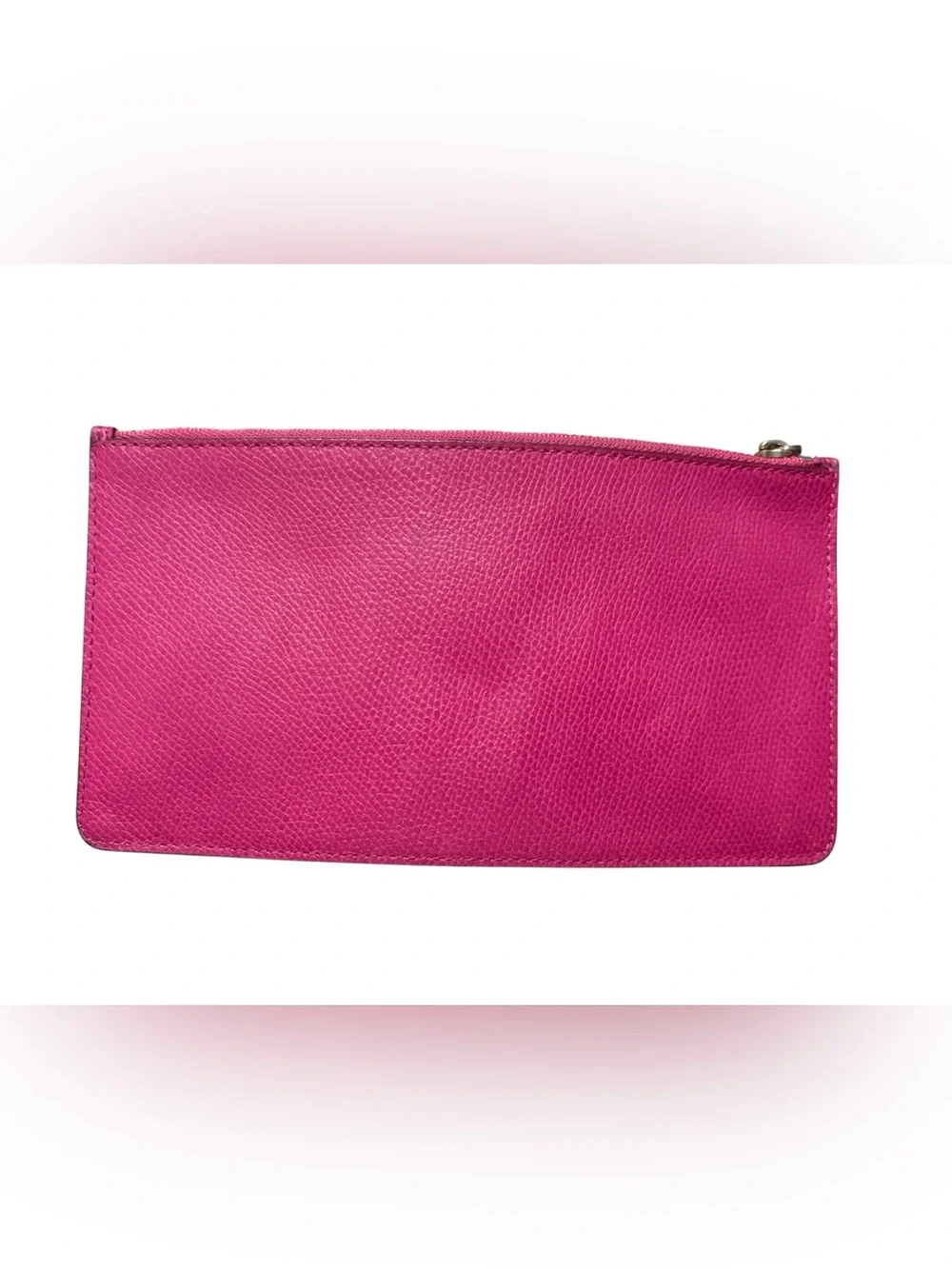 COACH Fuchsia Saffiano Leather Poach Clutch Wallet